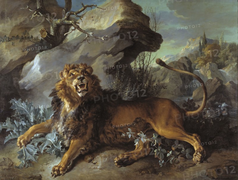 The Lion and the Fly, 1732. Creator: Jean-Baptiste Oudry.
