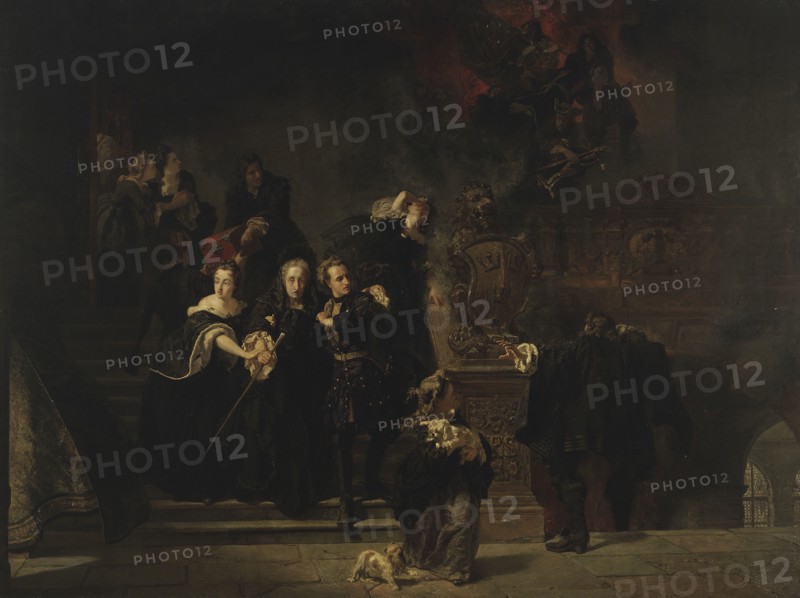 The Fire at the Royal Palace, Stockholm, May 7th, 1697, (1862-1866). Creator: Johan Fredrik Hockert.