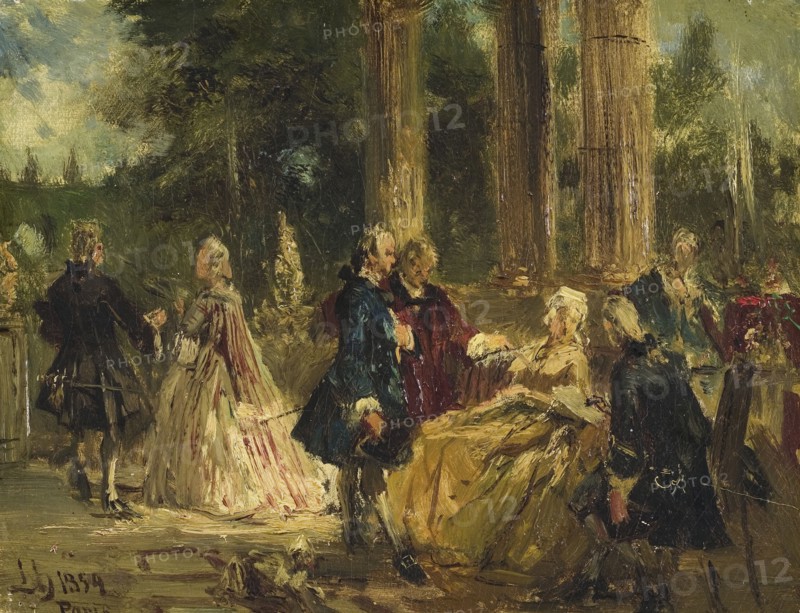 Rococo. Study, 1854. Creator: Ludwig von Hagn.