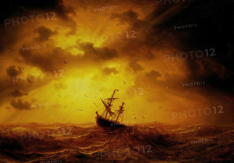 Stormy Sea, 1857. Creator: Markus Larsson.