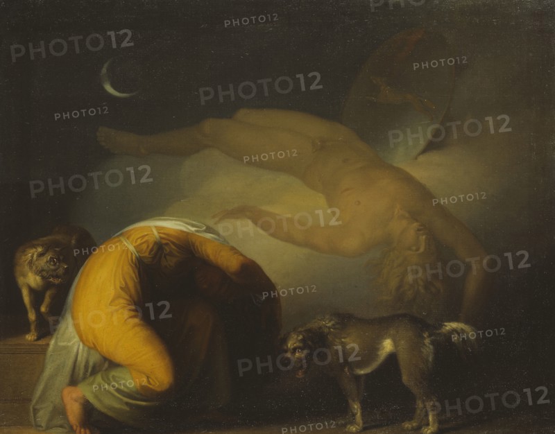 The Spirit of Culmin Appears to his Mother (From the Songs of Ossian),  c.1794. Creator: Nicolai Abraham Abildgaard.