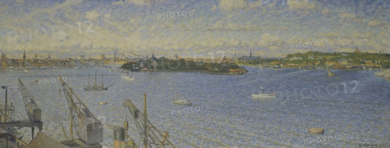 Stockholm Ström from Fjällgatan, 1925. Creator: Nils Kreuger.
