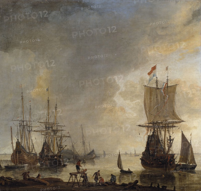 The Ship-yard in Amsterdam, mid-17th century. Creator: Reinier Zeeman.