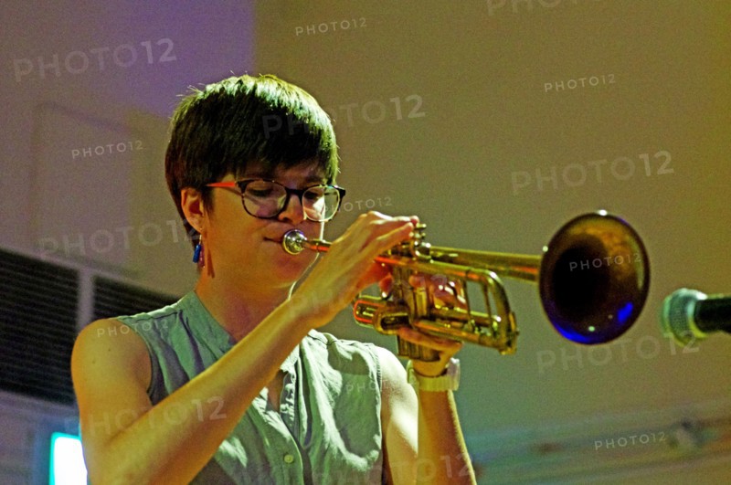 Laura Jurd, Laura Jurd Dinosaur, Battle Jazz Festival, Battle, East Sussex, July 2023. Creator: Brian O'Connor.