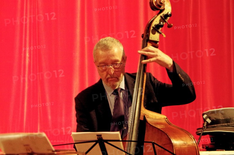 Dave Green, Art Themen Project, Battle Jazz Festival, Battle, East Sussex, July 2023. Creator: Brian O'Connor.