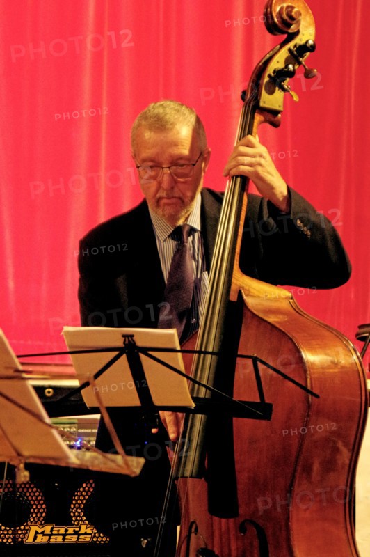Dave Green, Art Themen Project, Battle Jazz Festival, Battle, East Sussex, July 2023. Creator: Brian O'Connor.
