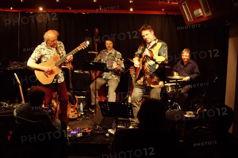 Oxley-Meier Guitar Project, Verdict Jazz Club, Brighton, East Sussex, May 2023. Creator: Brian O'Connor.