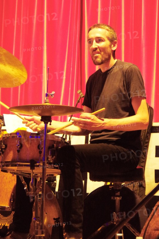 James Maddren, Battle Jazz Festival, Battle, East Sussex, July 2023. Creator: Brian O'Connor.