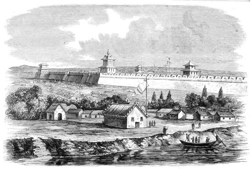 Tien-Tsin, on the banks of the Peiho River, 1860. Creator: Unknown.