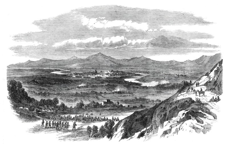 View of Capua, from Monte St. Angelo - from a sketch by our special artist, Frank Vizetelly, 1860. Creator: Unknown.