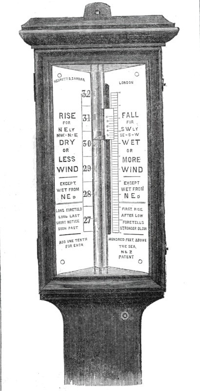 Barometers for life-boat stations, 1860. Creator: Unknown.