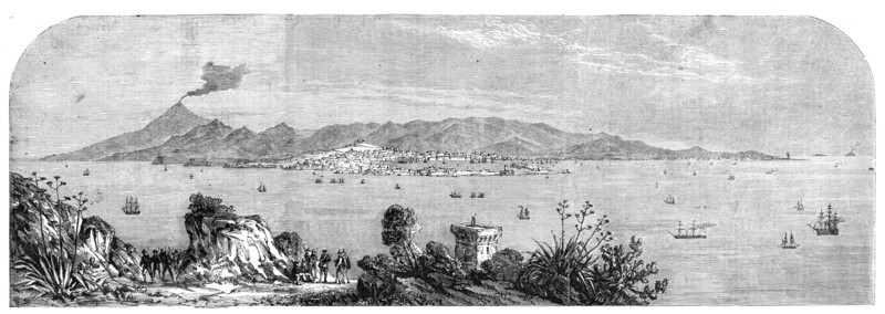 My Last Look at Sicily, taken by our special artist, Frank Vizetelly, from the coast of..., 1860. Creator: Unknown.