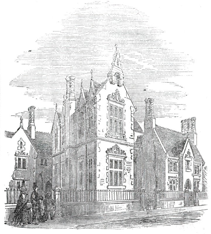 St. Chad's new schools, Shrewsbury, 1860. Creator: Unknown.