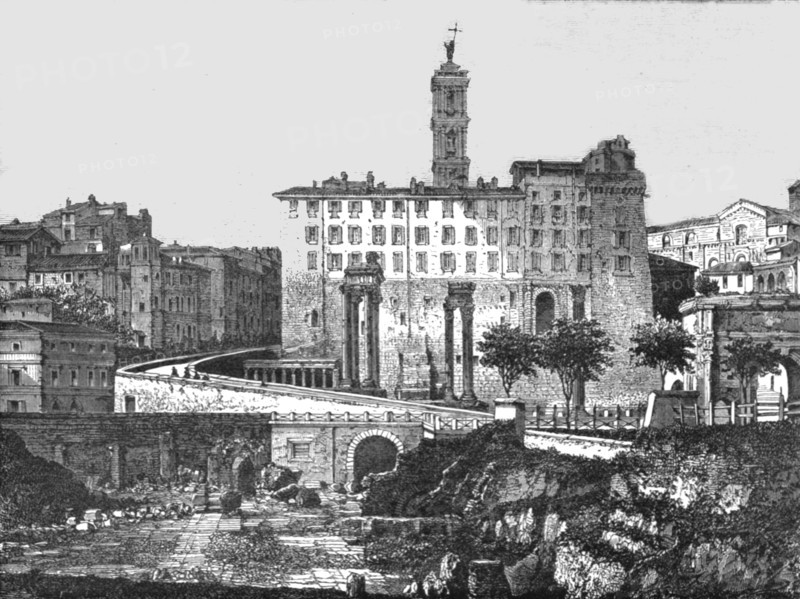 'View from the Forum; A First Visit to Rome', 1875. Creator: Unknown.