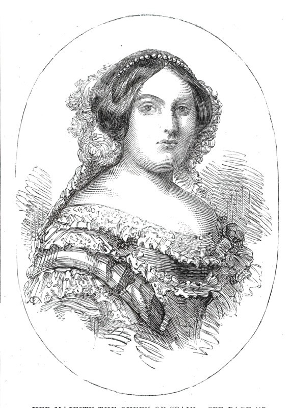 Her Majesty the Queen of Spain, 1860. Creator: Unknown.