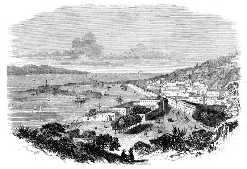 View of Messina - from a drawing by Mr. Wreford, 1860. Creator: Unknown.