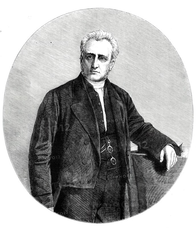 The Rev. William Wood Stamp, president of the Wesleyan Methodist Society for 1860-61, 1860. Creator: Unknown.