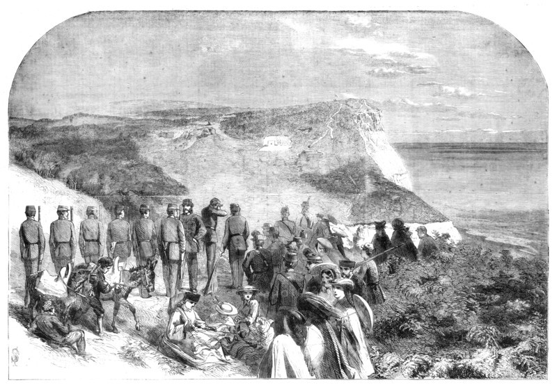 Rifle fete at Ecclesbourne, near Hastings, 1860. Creator: W Thomas.