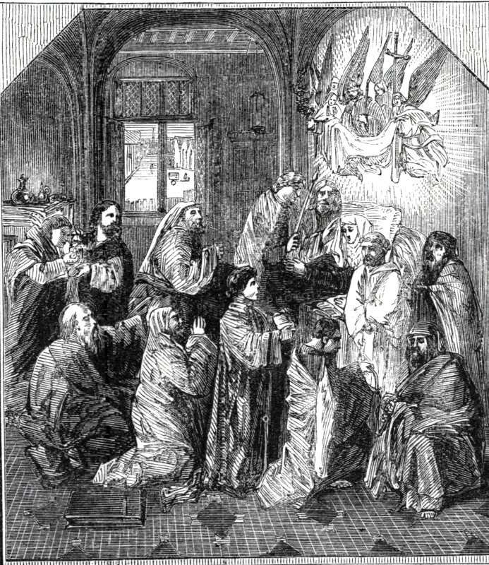 The Beaucousin Collection at the National Gallery - "The Death of the Virgin"..., 1860. Creator: Unknown.