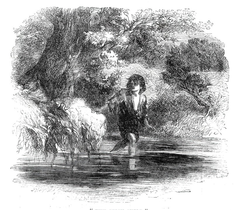 The Gipsy Child, 1860. Creator: Dalziel Brothers.