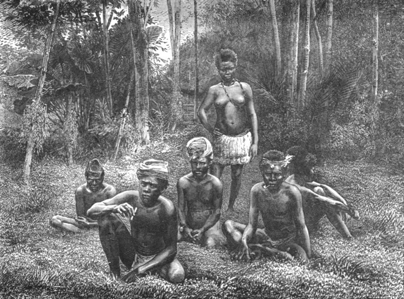 'Group of Natives of New Caledonia; Some Account of New Caledonia', 1875. Creator: Unknown.