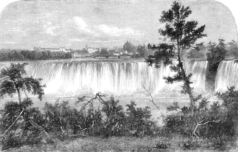 The American Falls, Niagara - from a photograph by the Stereoscopic Company, 1860. Creator: Unknown.
