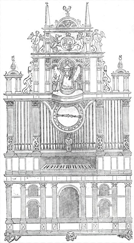 Curious musical instruments of the sixteenth century, 1860. Creator: Unknown.