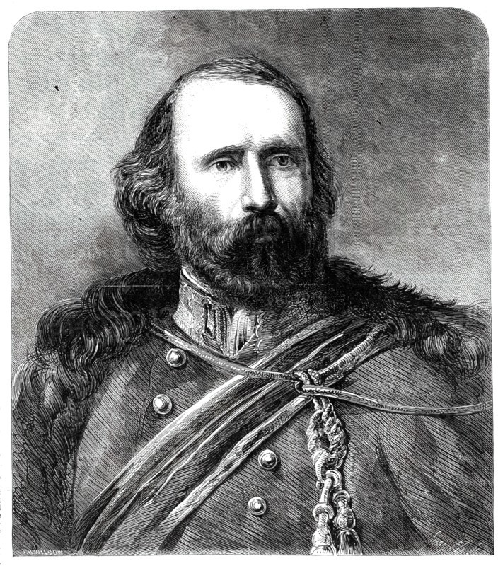 General Garibaldi - from a portrait by Orsani, 1860. Creator: Smyth.