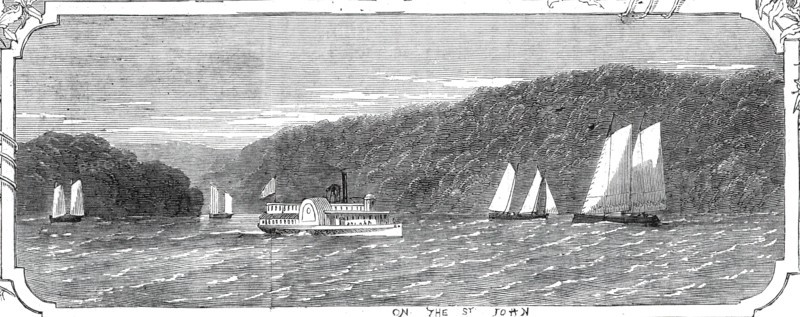 On the St. John, 1860. Creator: Smyth.