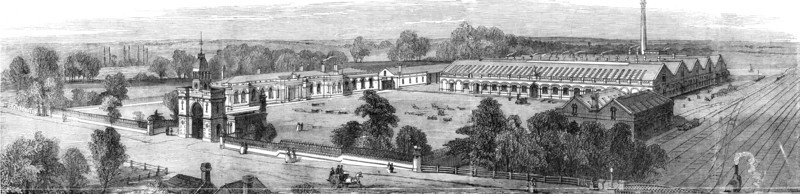 The Britannia Ironworks at Bedford, 1860. Creator: Unknown.