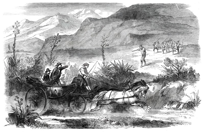 The Revolution in Sicily - narrow escape of our special artist, 1860. Creator: Unknown.