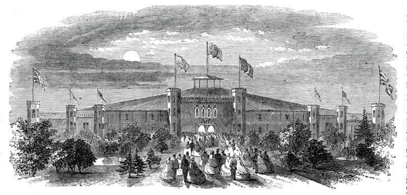 The Prince of Wales at Montreal - The Ball-Pavilion, 1860. Creator: Unknown.