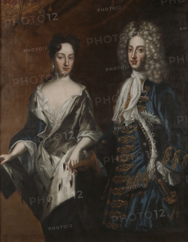 Frederick IV, Duke of Holstein-Gottorp, and Princess Hedvig Sophia, 1700.  Creator: David von Krafft.