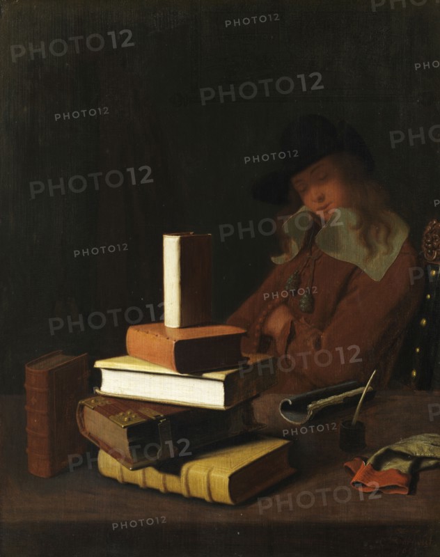 The Sleeping Student, 1663. Creator: Constantyn Verhout.