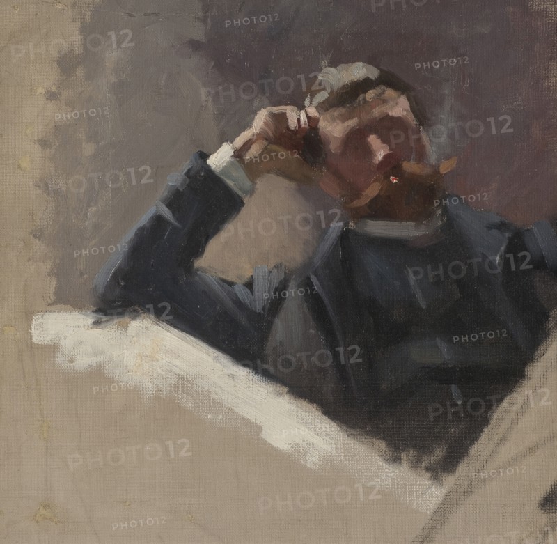 The Artist Georg Pauli. Study, 1884-1886. Creator: Eva Fredrika Bonnier.