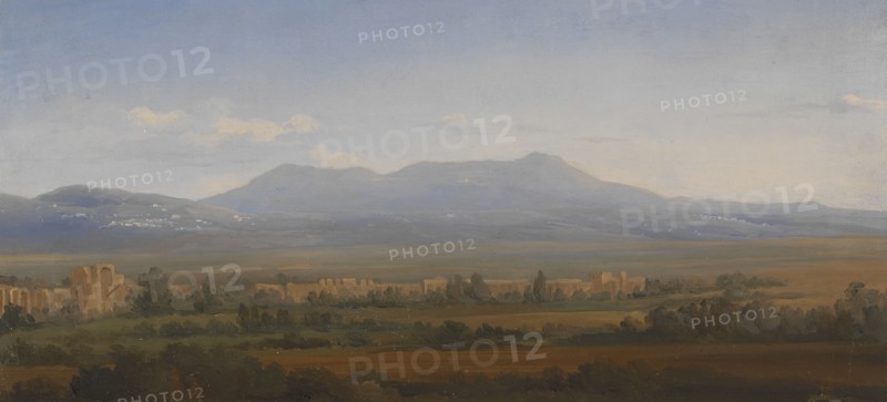 View from the Alban Hills. Study, 1842. Creator: Gustav Wilhelm Palm.