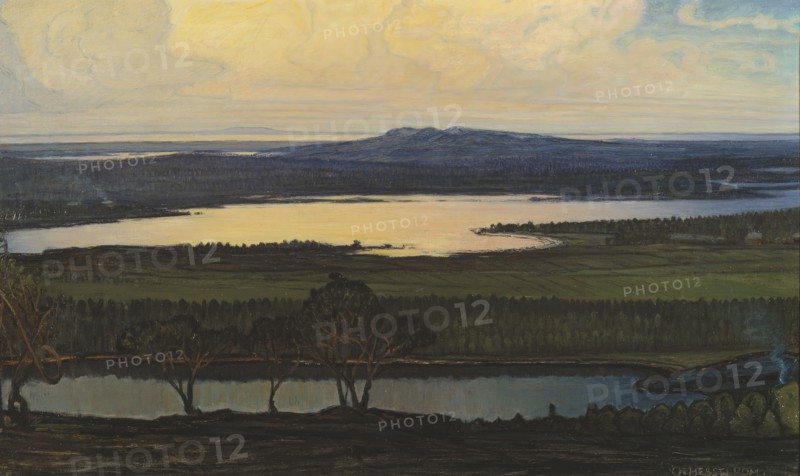 Summer Night. Study, late 19th-early 20th century. Creator: Otto Hesselbom.