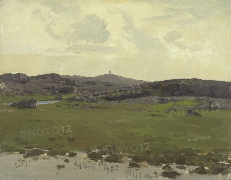 View of Galtrö. Study, late 19th-early 20th century. Creator: Leopold Otto Strützel.