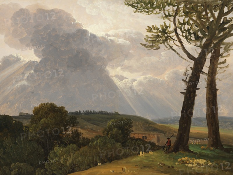 Study from the Roman campagna,  c.1800. Creator: Simon Alexandre Clement Denis.