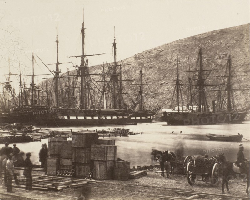 Head Of Harbour, Balaklava, Printed 1856. Creator: Roger Fenton.