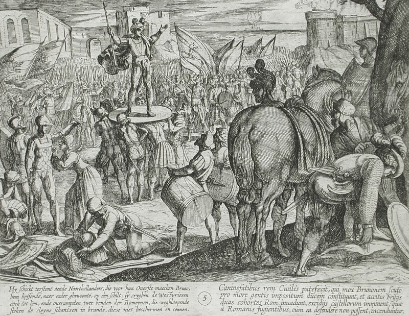 Two Roman Units Defeated, Publshed 1612. Creator: Antonio Tempesta.