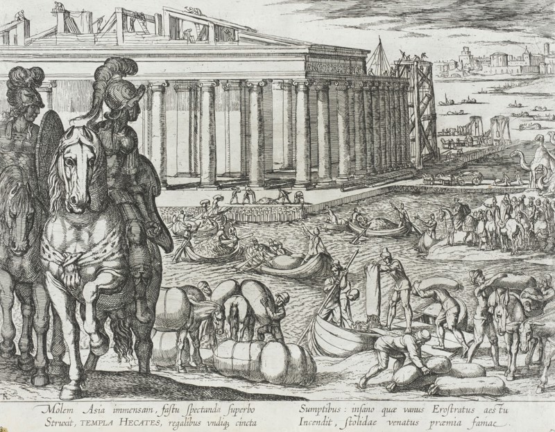 The Temple of Diana at Ephesus, published 1610. Creator: Antonio Tempesta.