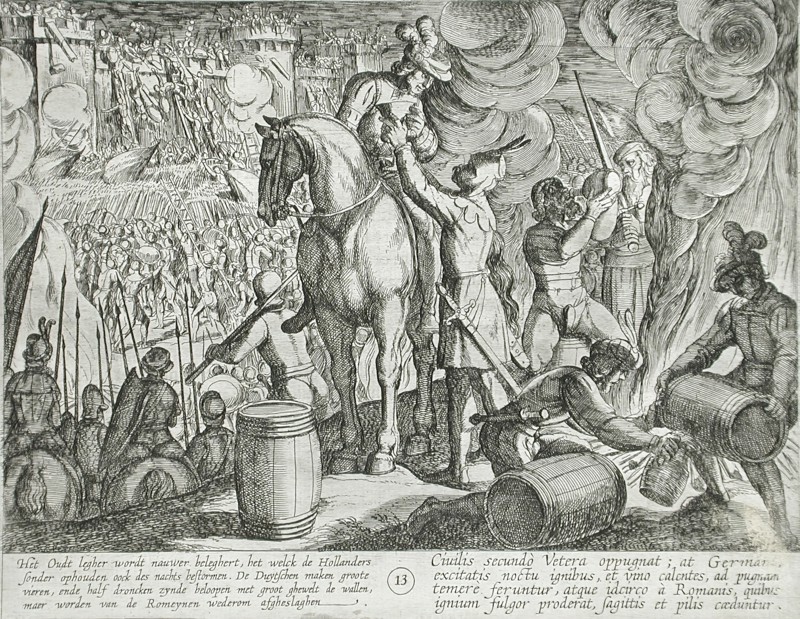 Attack on a Roman Fortress at Night, Publshed 1612. Creator: Antonio Tempesta.