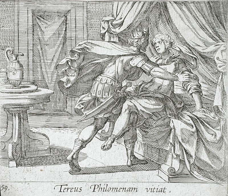 The Rape of Philomela, published 1606. Creators: Antonio Tempesta, Wilhelm Janson.