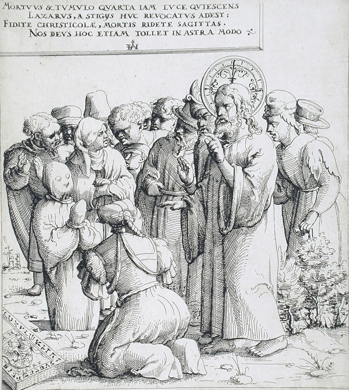 The Raising of Lazarus, 1545. Creator: Augustin Hirschvogel.