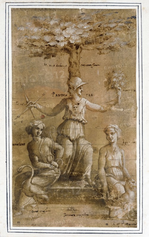 An Allegory of Prudence, between circa 1518 and circa 1520. Creator: Baldassare Peruzzi.