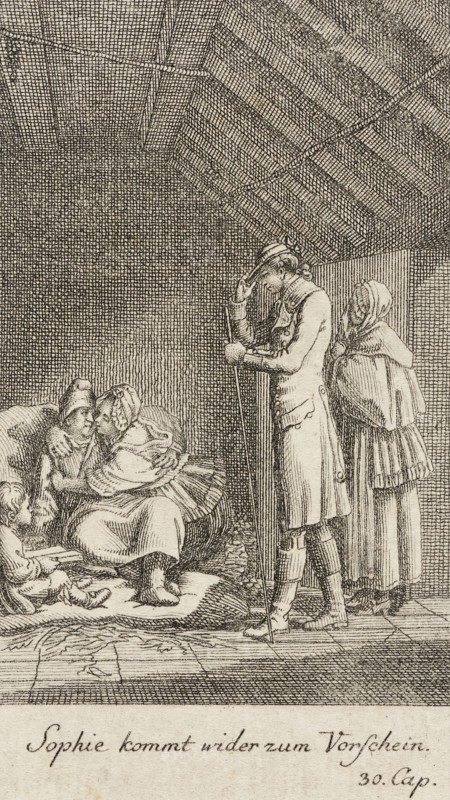 Plate 10 for Oliver Goldsmith's 'The Vicar of Wakefield', 1776. Creator: Daniel Berger.