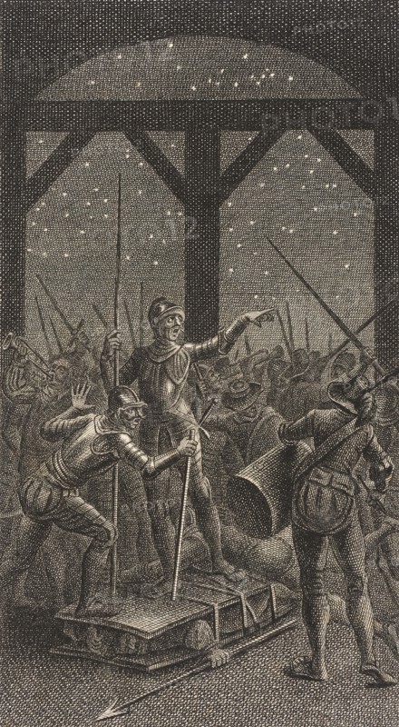 Plate XV from Life and Adventures of the Knight Don Quixote de la Mancha, 1780. Creator: Daniel Berger.