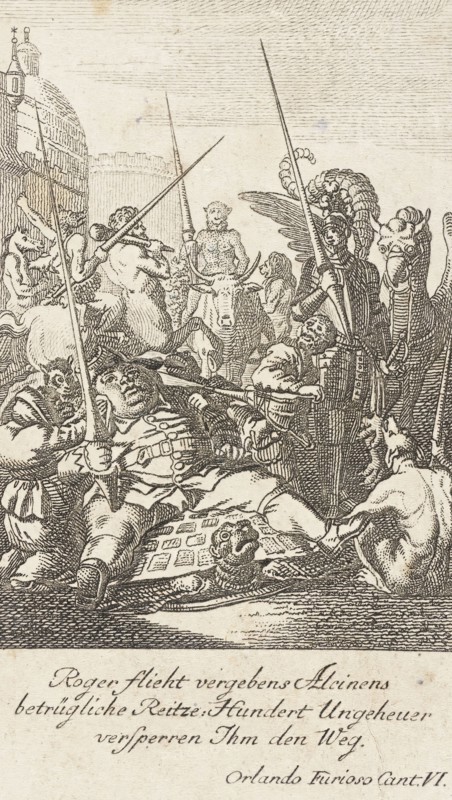 Plate 1 for Ariosto's 'Orlando Furioso', 1772. Creator: Daniel Berger.
