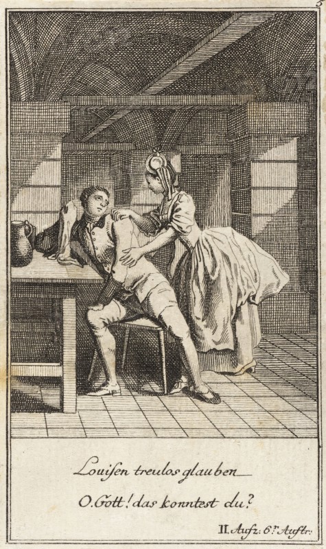 Plate 5 from The Deserter by Sedaine, 1775. Creator: Daniel Berger.